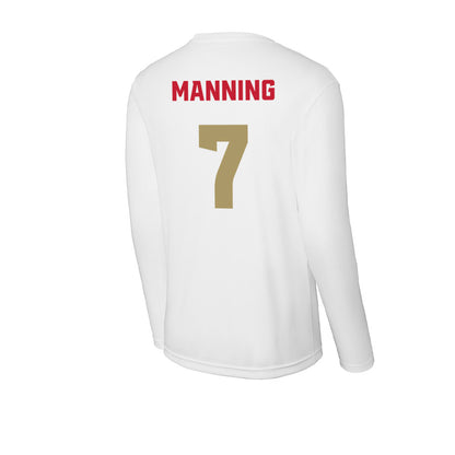 DU - NCAA Men's Lacrosse : Noah Manning - Activewear Long Sleeve T-Shirt-1
