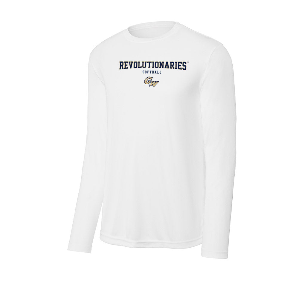 GWU - NCAA Softball : Katie Hendrickson - Activewear Long Sleeve T-Shirt-0