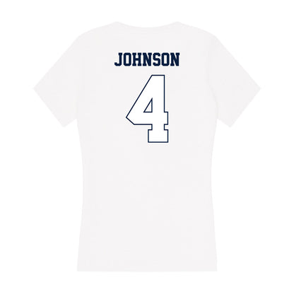 Monmouth - NCAA Football : Remi Johnson - Women's V-Neck T-Shirt-1