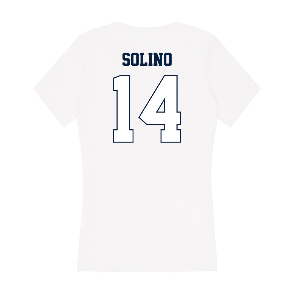 Monmouth - NCAA Football : Christian Solino - Women's V-Neck T-Shirt-1