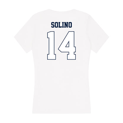 Monmouth - NCAA Football : Christian Solino - Women's V-Neck T-Shirt-1