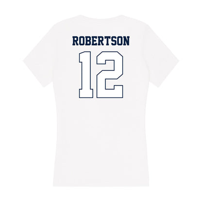 Monmouth - NCAA Football : Derek Robertson - Women's V-Neck T-Shirt-1