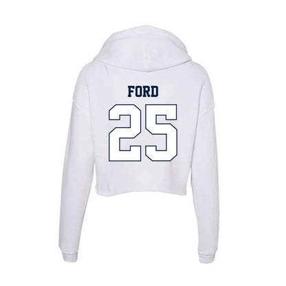 Monmouth - NCAA Women's Soccer : Clara Ford - Women's Crop Fleece Hoodie-1