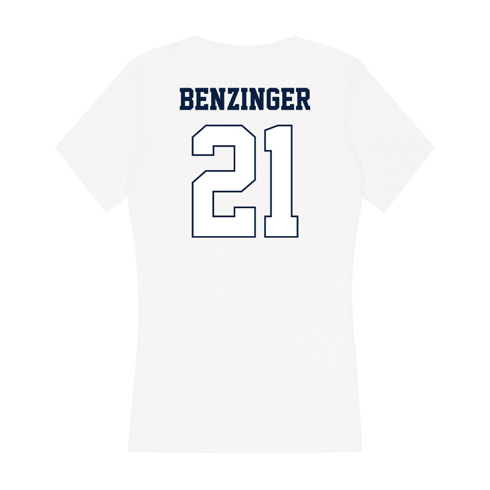 Monmouth - NCAA Baseball : Derek Benzinger - Women's V-Neck T-Shirt-1