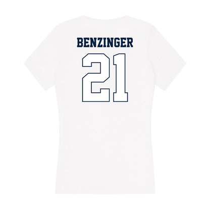 Monmouth - NCAA Baseball : Derek Benzinger - Women's V-Neck T-Shirt-1