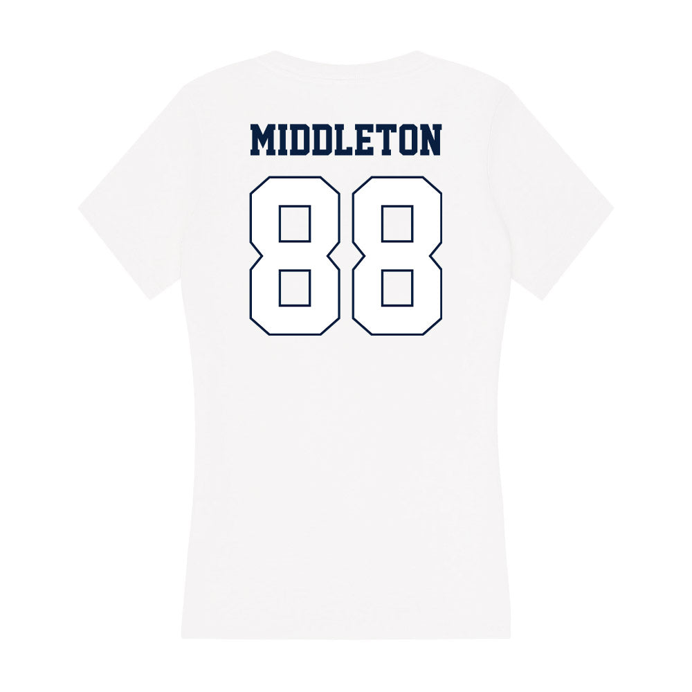 Monmouth - NCAA Football : Marcus Middleton - Women's V-Neck T-Shirt-1