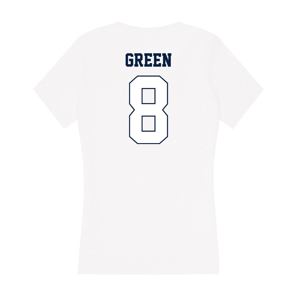 Monmouth - NCAA Men's Basketball : Christopher Green - Women's V-Neck T-Shirt-1