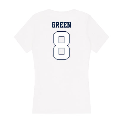 Monmouth - NCAA Men's Basketball : Christopher Green - Women's V-Neck T-Shirt-1