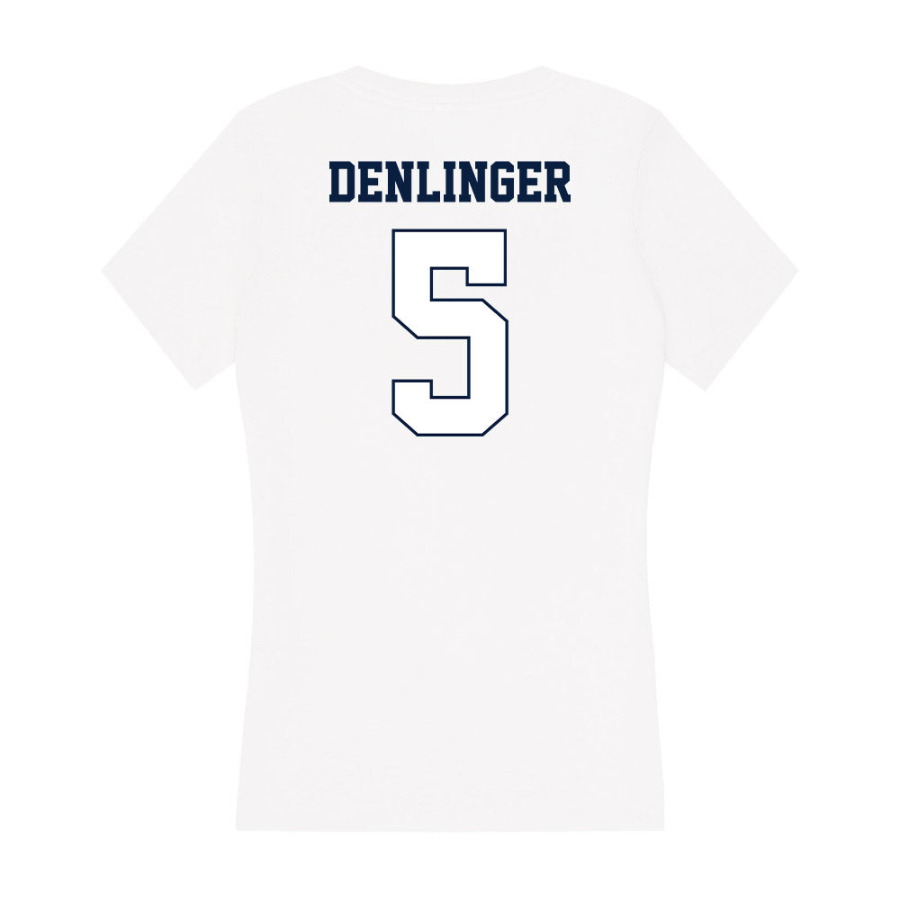 Monmouth - NCAA Baseball : Austin Denlinger - Women's V-Neck T-Shirt-1