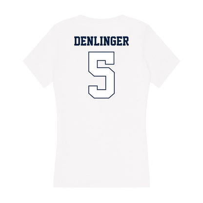 Monmouth - NCAA Baseball : Austin Denlinger - Women's V-Neck T-Shirt-1