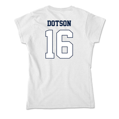 Monmouth - NCAA Football : Jaylen Dotson - Soft Style Women’s T-Shirt-1