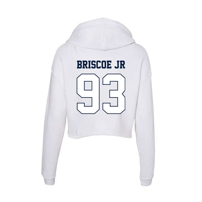 Monmouth - NCAA Football : DJ Briscoe Jr - Women's Crop Fleece Hoodie-1