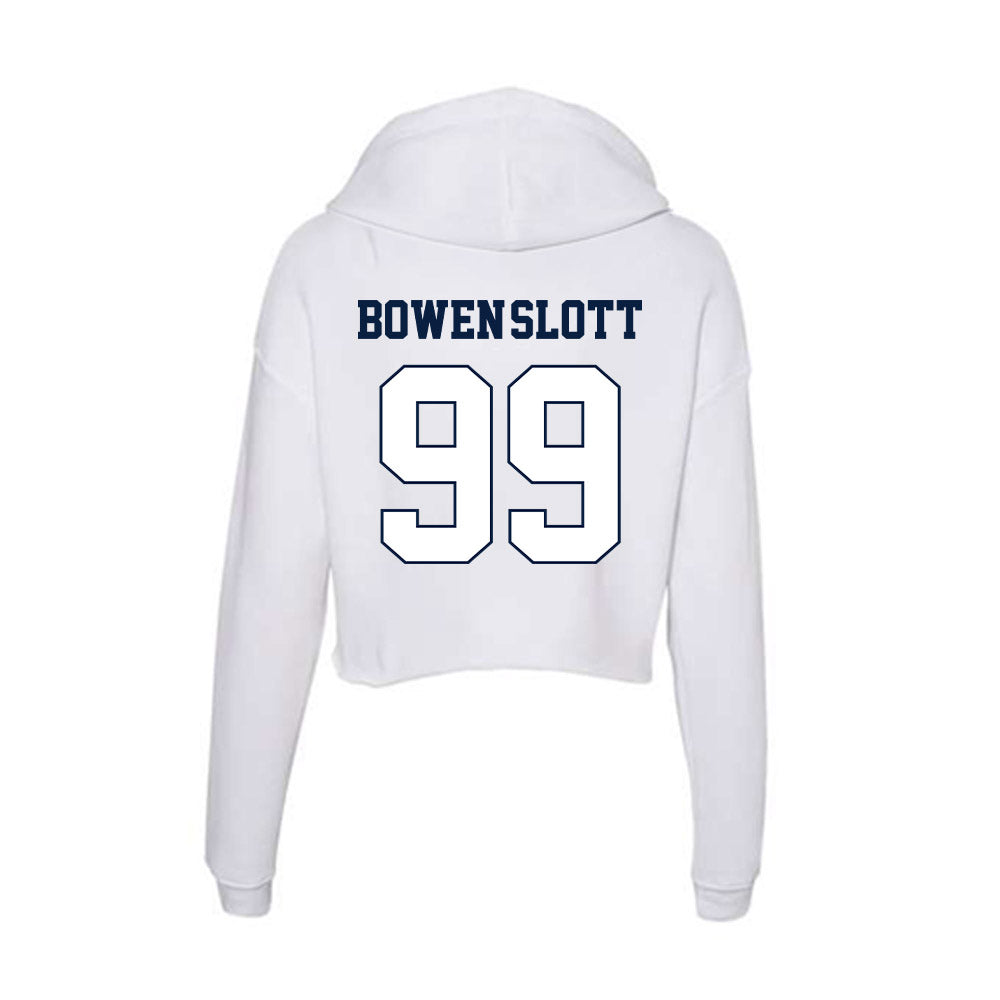 Monmouth - NCAA Men's Lacrosse : Gabe Bowen-Slott - Women's Crop Fleece Hoodie-1