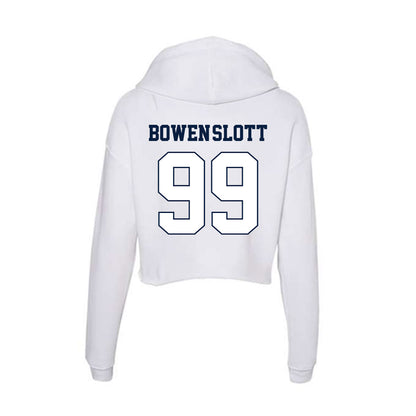 Monmouth - NCAA Men's Lacrosse : Gabe Bowen-Slott - Women's Crop Fleece Hoodie-1