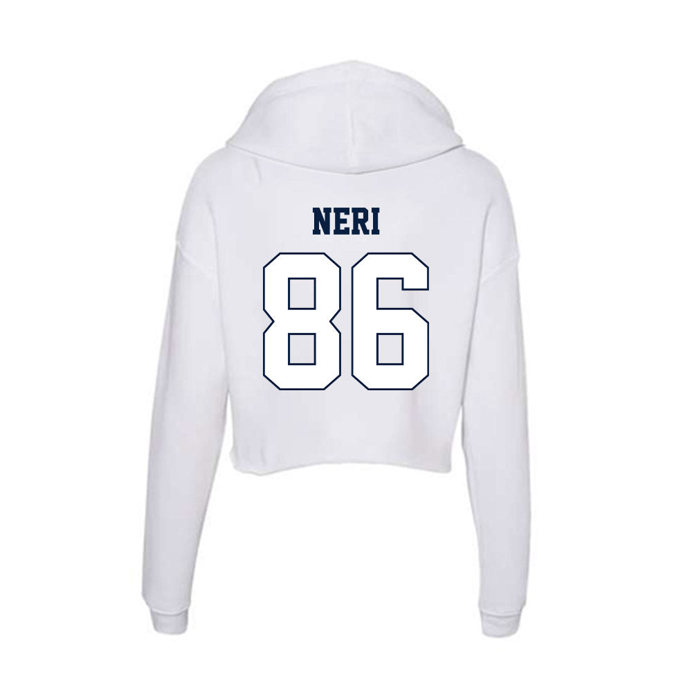 Monmouth - NCAA Football : Jack Neri - Women's Crop Fleece Hoodie-1