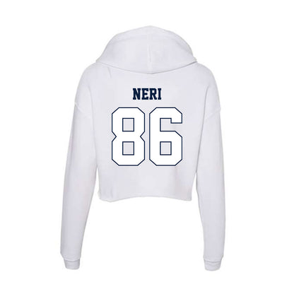 Monmouth - NCAA Football : Jack Neri - Women's Crop Fleece Hoodie-1