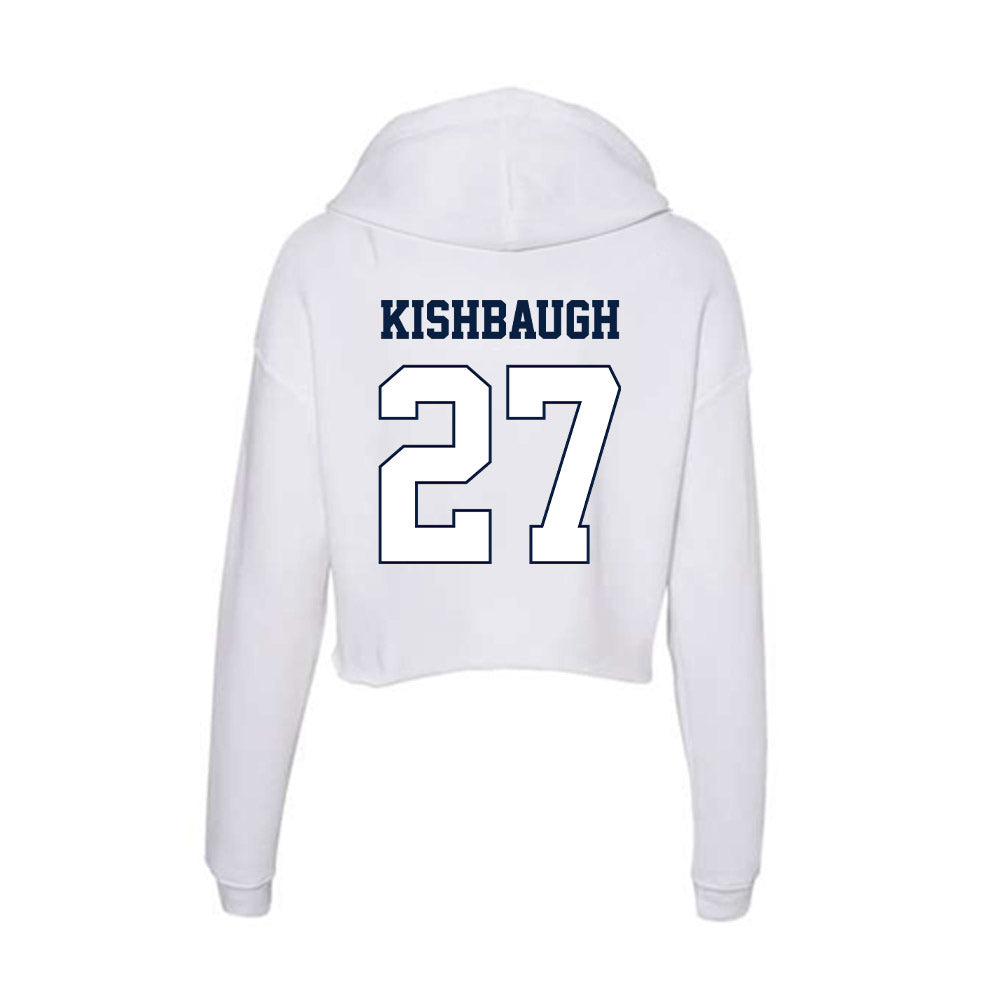 Monmouth - NCAA Football : Spencer Kishbaugh - Women's Crop Fleece Hoodie-1