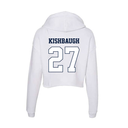 Monmouth - NCAA Football : Spencer Kishbaugh - Women's Crop Fleece Hoodie-1