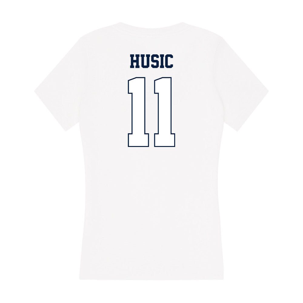 Monmouth - NCAA Women's Soccer : Lindsey Husic - Women's V-Neck T-Shirt-1