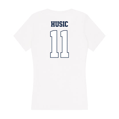 Monmouth - NCAA Women's Soccer : Lindsey Husic - Women's V-Neck T-Shirt-1