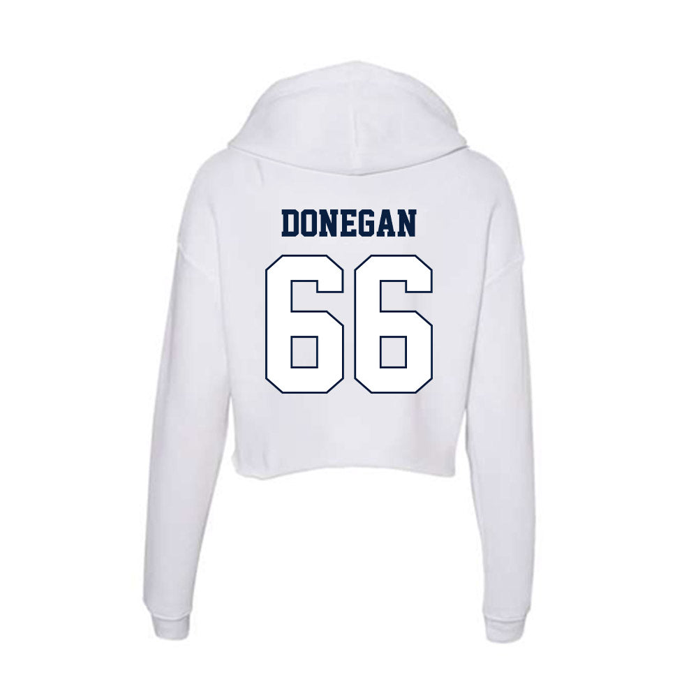 Monmouth - NCAA Men's Lacrosse : Sean Donegan - Women's Crop Fleece Hoodie-1