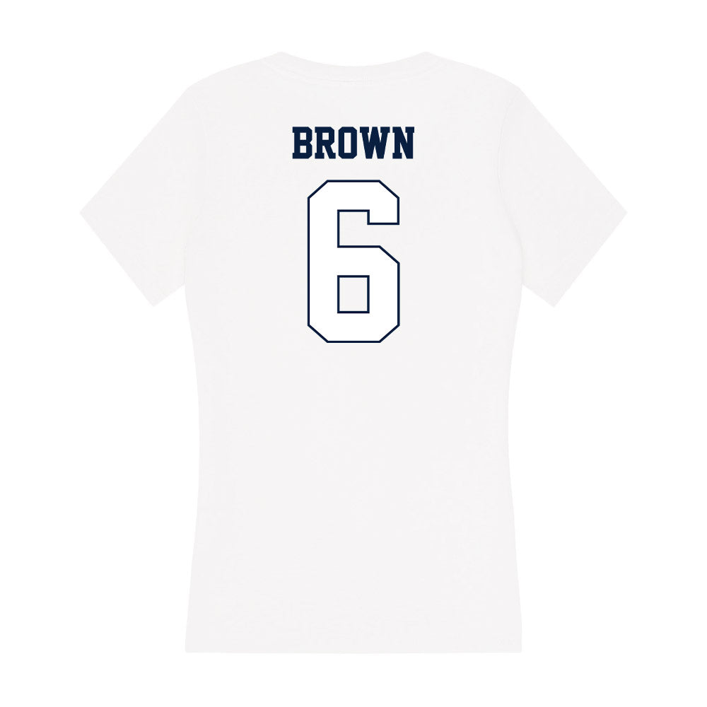 Monmouth - NCAA Football : Jacob Brown - Women's V-Neck T-Shirt-1