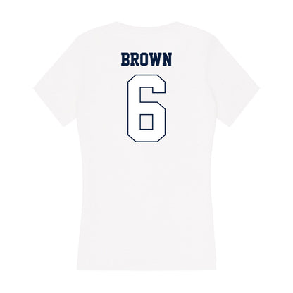 Monmouth - NCAA Football : Jacob Brown - Women's V-Neck T-Shirt-1