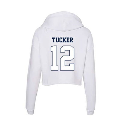 Monmouth - NCAA Football : Andre Tucker - Women's Crop Fleece Hoodie-1