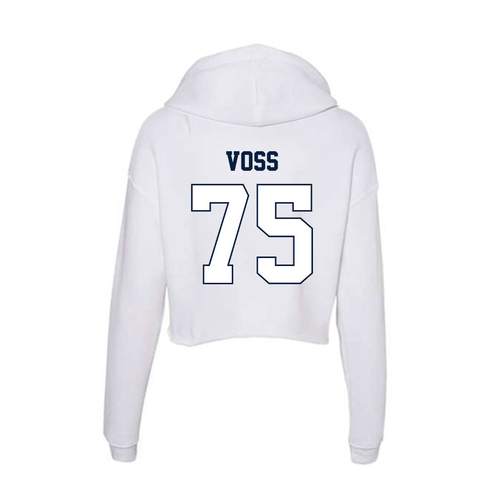 Monmouth - NCAA Football : James Voss - Women's Crop Fleece Hoodie-1