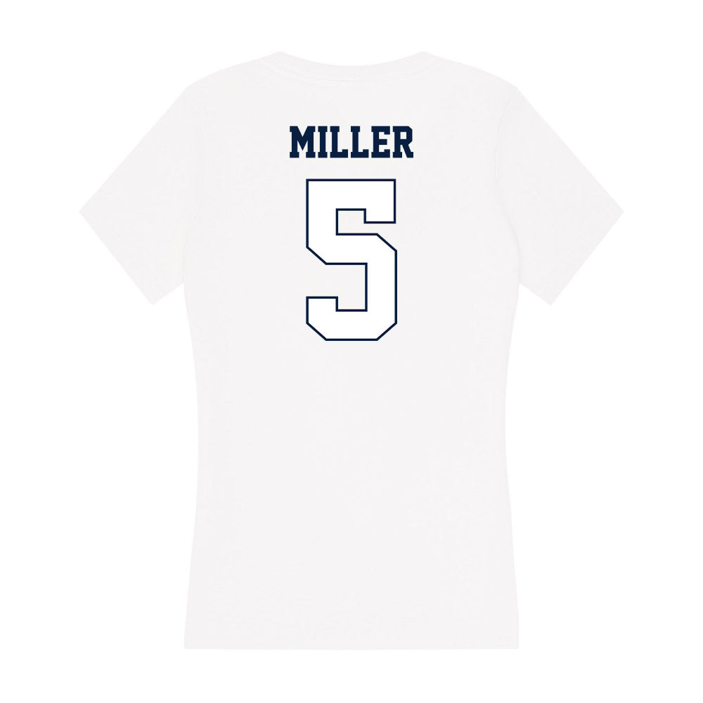 Monmouth - NCAA Men's Basketball : Corey Miller - Women's V-Neck T-Shirt-1