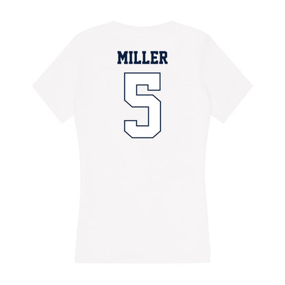 Monmouth - NCAA Men's Basketball : Corey Miller - Women's V-Neck T-Shirt-1