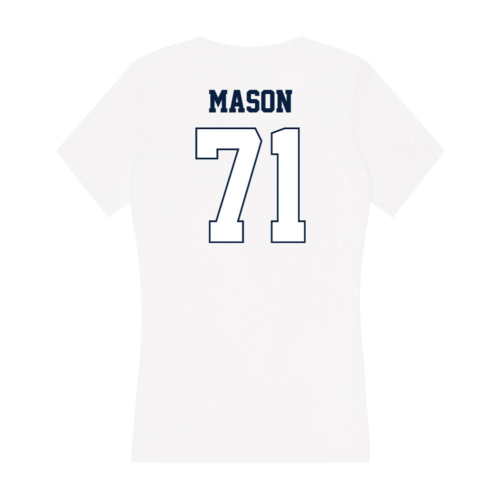 Monmouth - NCAA Football : Kyrik Mason - Women's V-Neck T-Shirt-1