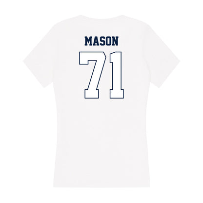Monmouth - NCAA Football : Kyrik Mason - Women's V-Neck T-Shirt-1