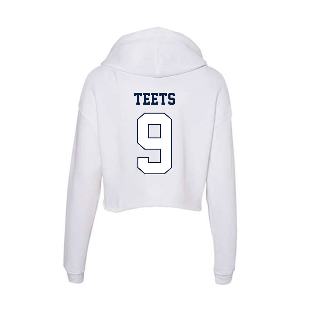 Monmouth - NCAA Men's Lacrosse : Nicholas Teets - Women's Crop Fleece Hoodie-1