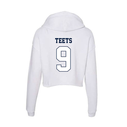 Monmouth - NCAA Men's Lacrosse : Nicholas Teets - Women's Crop Fleece Hoodie-1