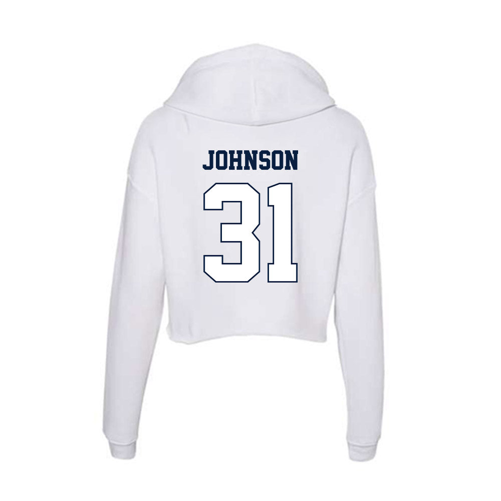 Monmouth - NCAA Football : Dana Johnson - Women's Crop Fleece Hoodie-1