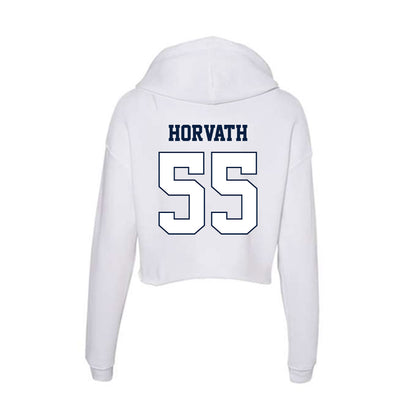 Monmouth - NCAA Baseball : David Horvath - Women's Crop Fleece Hoodie-1