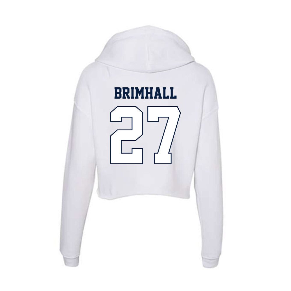Monmouth - NCAA Men's Lacrosse : Will Brimhall - Women's Crop Fleece Hoodie-1