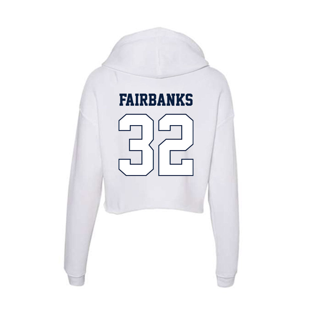 Monmouth - NCAA Men's Lacrosse : Chase Fairbanks - Women's Crop Fleece Hoodie-1
