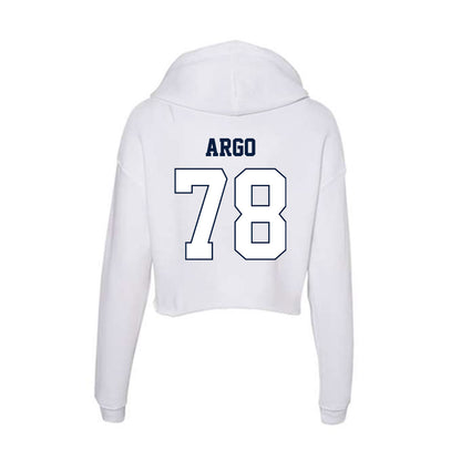 Monmouth - NCAA Football : Will Argo - Women's Crop Fleece Hoodie-1