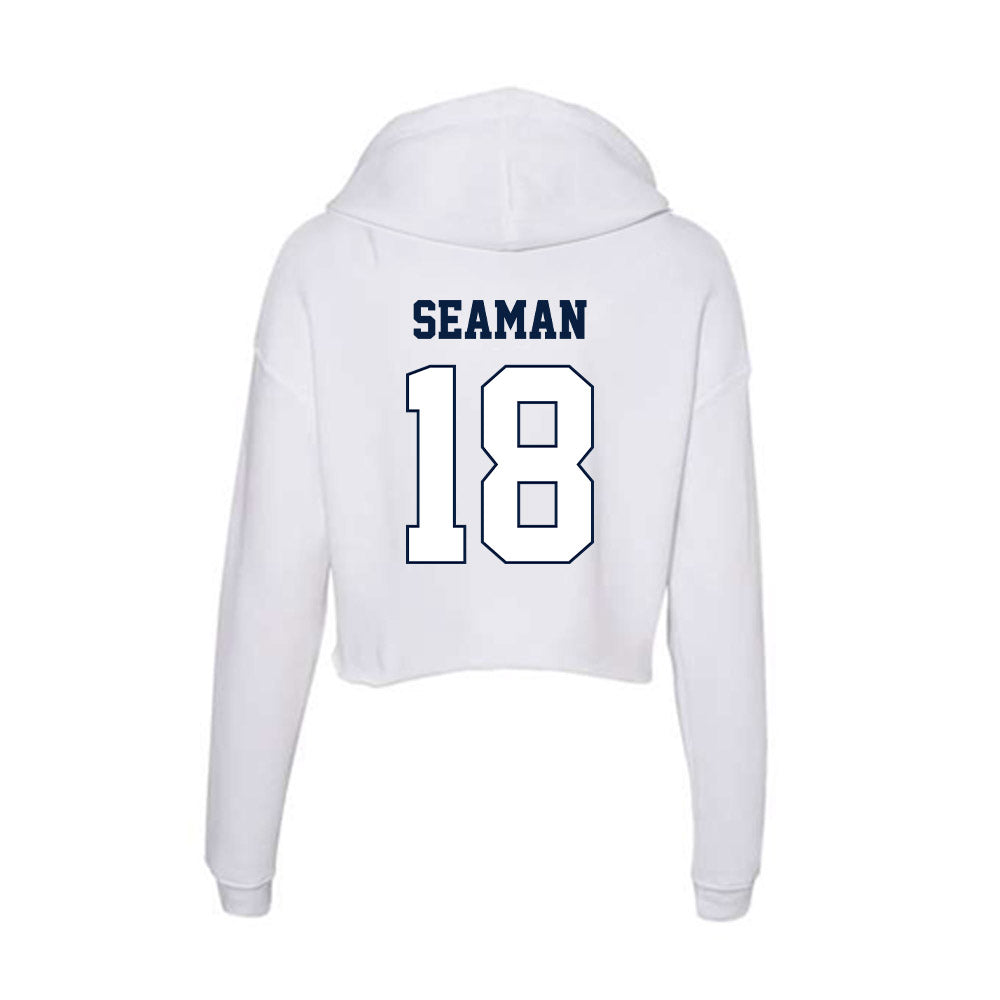 Monmouth - NCAA Men's Lacrosse : Gavin Seaman - Women's Crop Fleece Hoodie-1