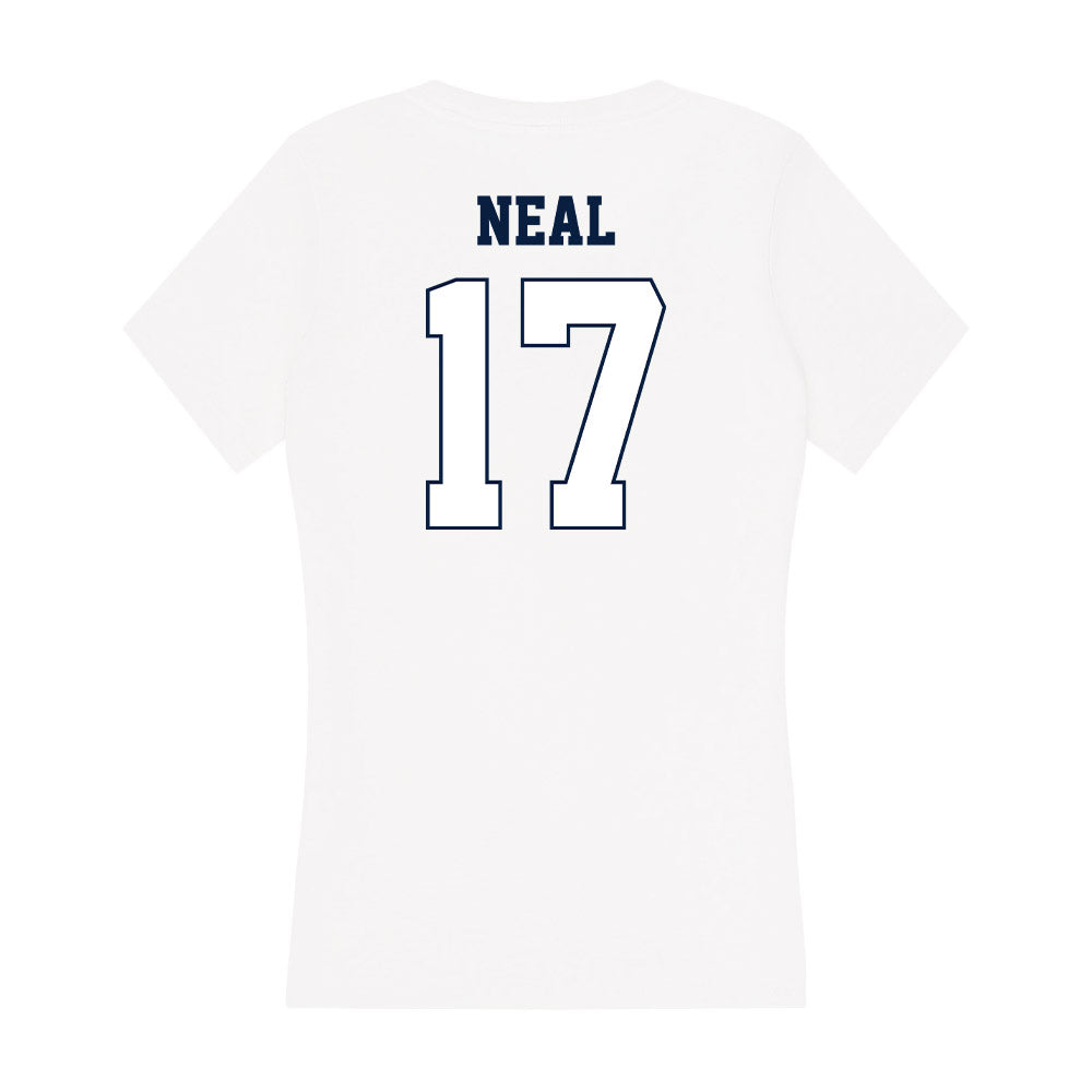 Monmouth - NCAA Football : Travon Neal - Women's V-Neck T-Shirt-1