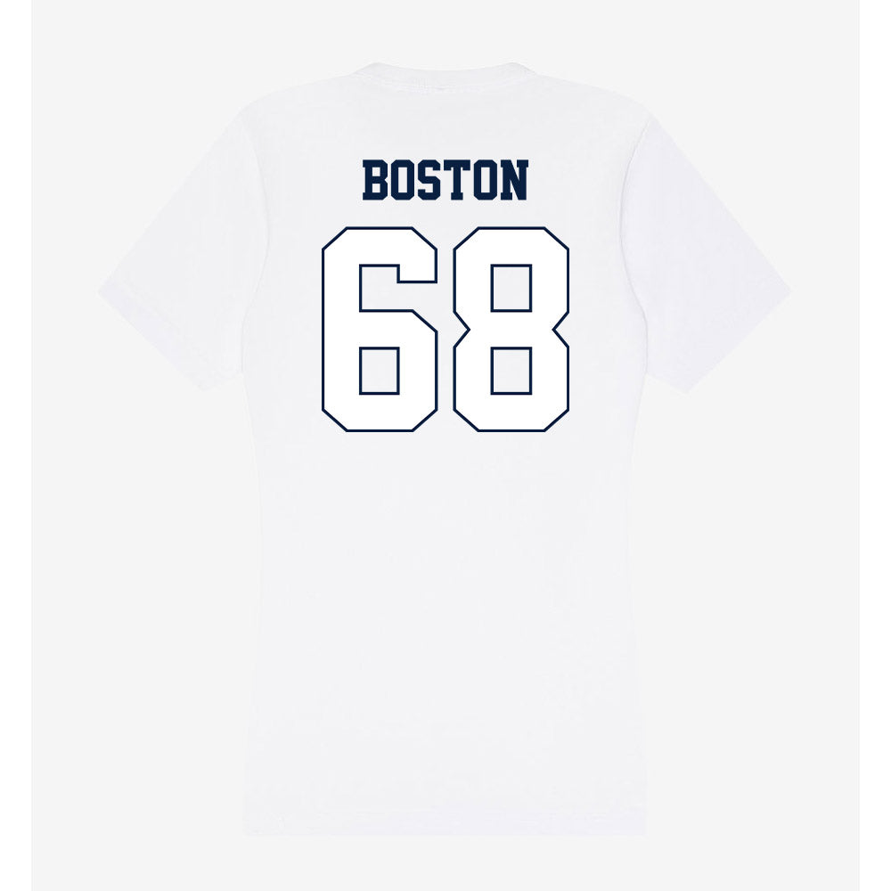 Monmouth - NCAA Football : Logan Boston - Women's V-Neck T-Shirt-1