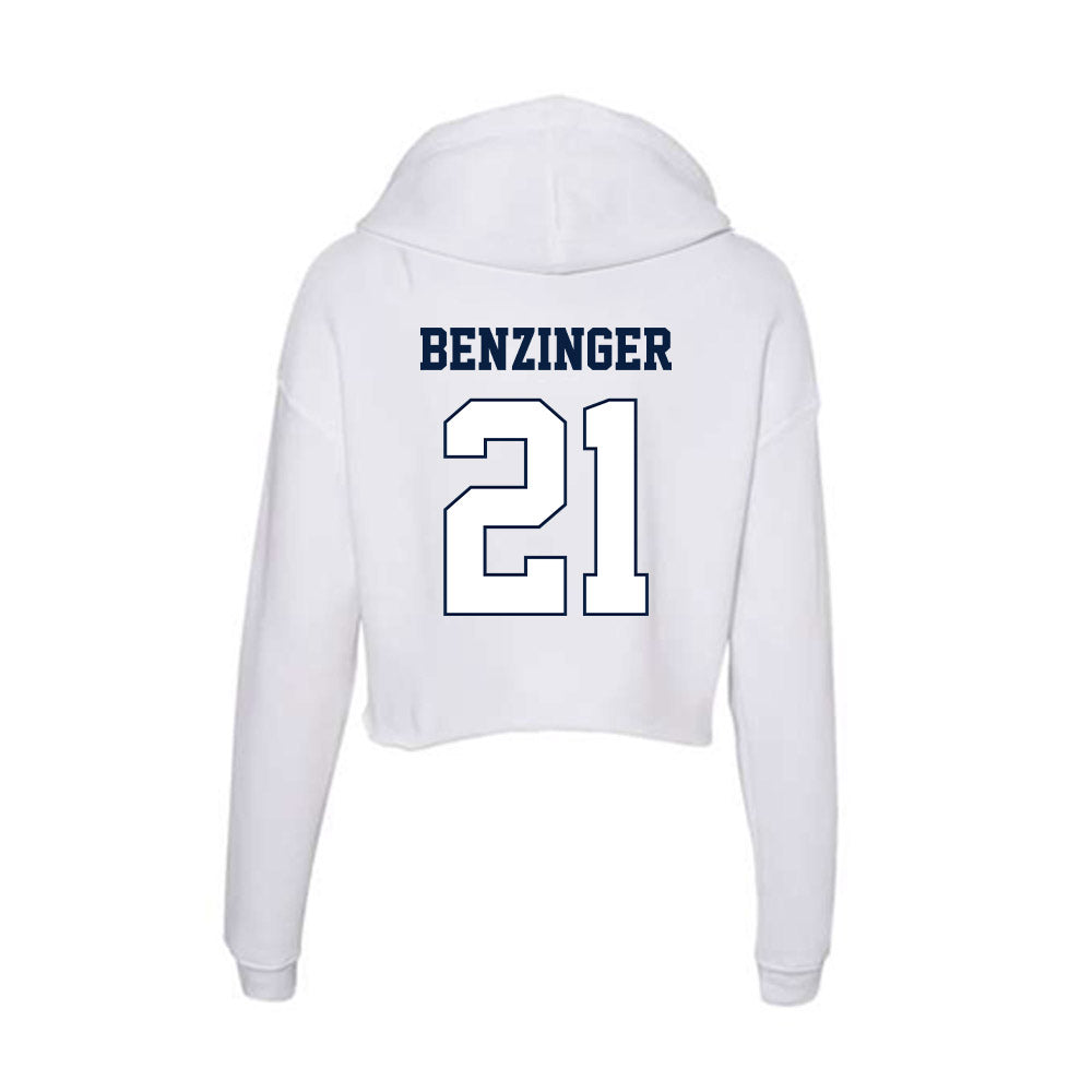 Monmouth - NCAA Baseball : Derek Benzinger - Women's Crop Fleece Hoodie-1