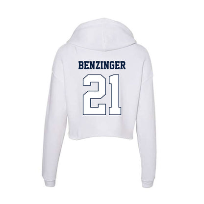 Monmouth - NCAA Baseball : Derek Benzinger - Women's Crop Fleece Hoodie-1