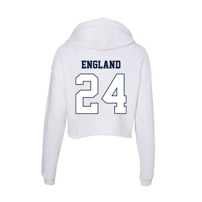 Monmouth - NCAA Football : John England - Women's Crop Fleece Hoodie-1