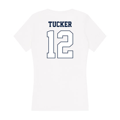 Monmouth - NCAA Football : Andre Tucker - Women's V-Neck T-Shirt-1