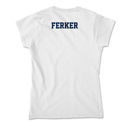 Monmouth - NCAA Men's Swimming & Diving : Noah Ferker - Soft Style Women’s T-Shirt-1