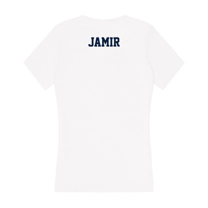 Monmouth - NCAA Women's Tennis : Lenien Jamir - Women's V-Neck T-Shirt-1