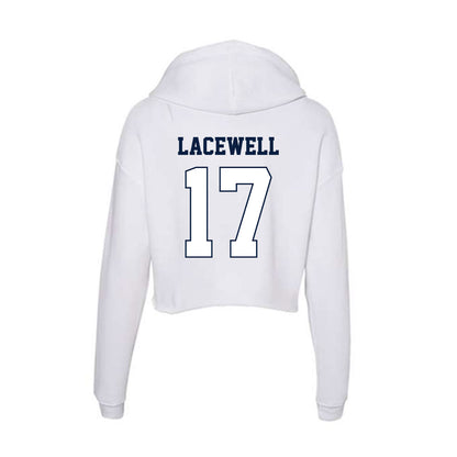Monmouth - NCAA Men's Lacrosse : Terrence Lacewell - Women's Crop Fleece Hoodie-1